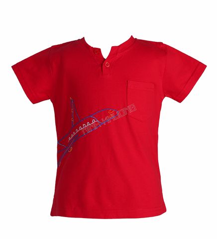  Áo thun bé trai cổ V 