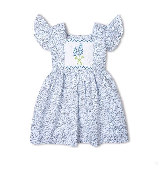  Đầm smock hoa laverder 