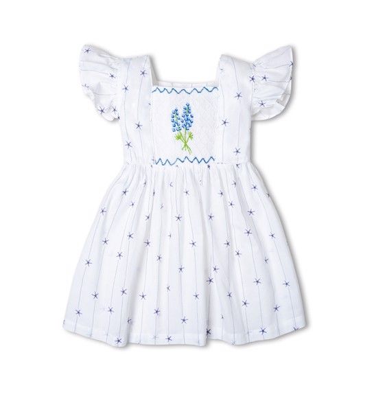  Đầm smock hoa laverder 