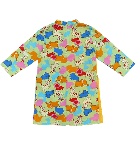  Áo dài phối hình thú bé trai 