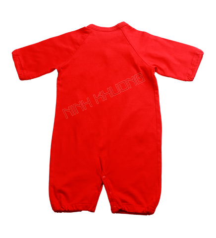  Long Sleeve Boys' Onesie with Elastic Bottom 