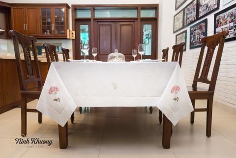  Table Cloth- CIP - Red bead tassel 