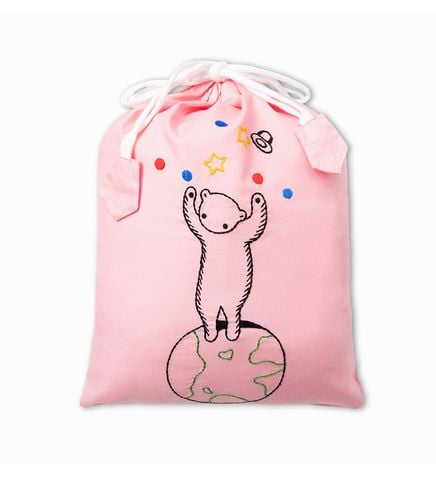  Bag - Drawstring baby bag - pink 