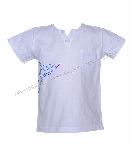  Áo thun bé trai cổ V 
