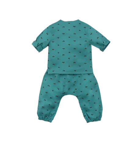  Polo shirt with dungaree shorts for boys 