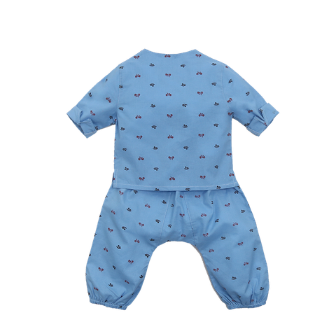  Bộ cổ tim quần đáy thụng bé trai 