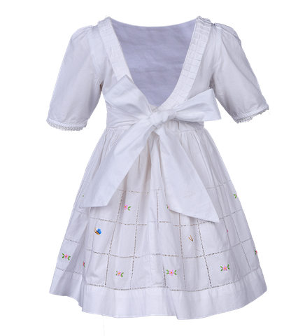  Đầm rua khoét lưng tay lỡ rua I 