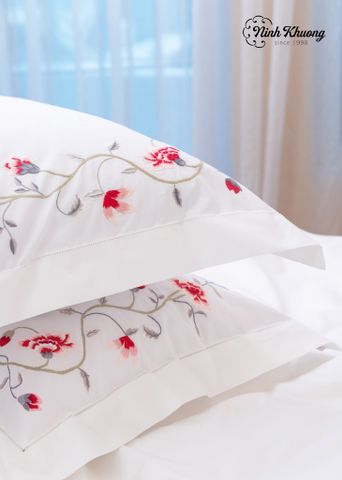  Adult pillowcase 50x70 with tea flower pattern 