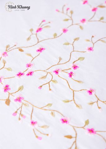  Table Cloth - 8K175x250 - CIP - Peach Blossom Pattern 