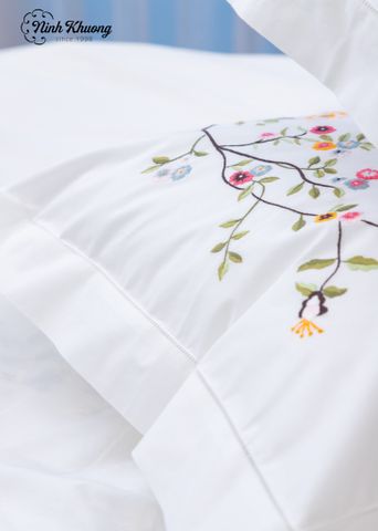  Adult pillowcase 50x70, pair - Herbal flower pattern 