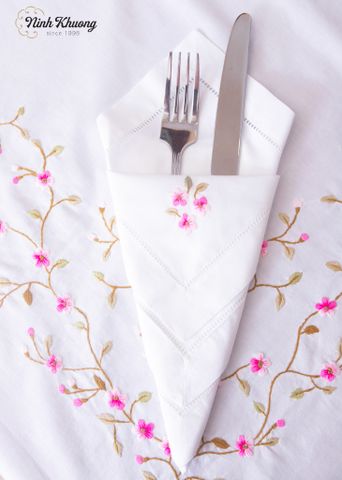  Table Cloth - 8K175x250 - CIP - Peach Blossom Pattern 