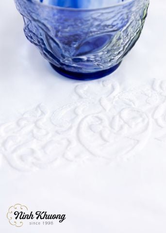  Khăn bàn tròn 4k - 150cm-Cip hoa văn bó 