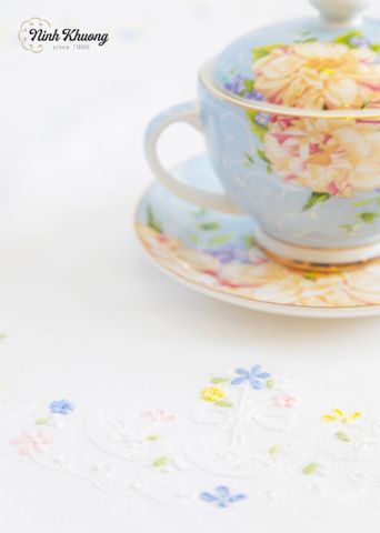  Khăn bàn tròn 4K 150CM - Cip - TA7 