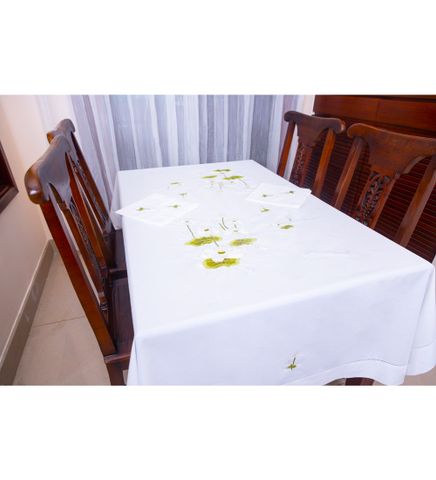  Table Cloth - 12K175x300 - CIP - White Lotus 