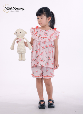  Ruffled Top Set for Girls 