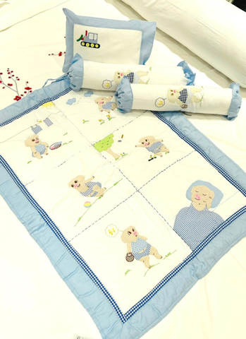  Mền Thêu hình heo dễ thương 