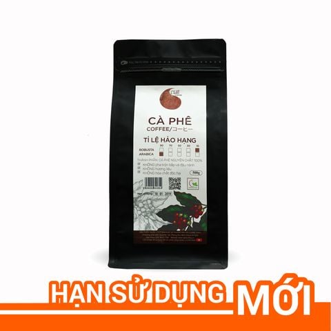  500g - Cà phê bột Tỉ lệ Hảo Hạng - 10% Robusta + 90% Arabica - Light coffee 