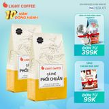 Combo 2 gói (1KG) Cà phê bột Phối chuẩn Light Coffee 500g/gói