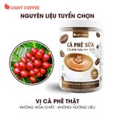 Cà phê sữa 3in1 không hóa chất, pha uống ngay Light Coffee - hũ 500g