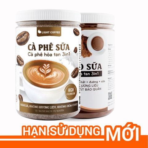  Combo hũ Cacao sữa 550g và Cà phê sữa 550g thơm ngon, tiện lợi Light Coffee 