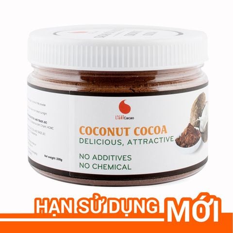  Cacao sữa dừa 3in1 thơm ngon , dạng hũ dễ bảo quản Light Cacao - 230g 