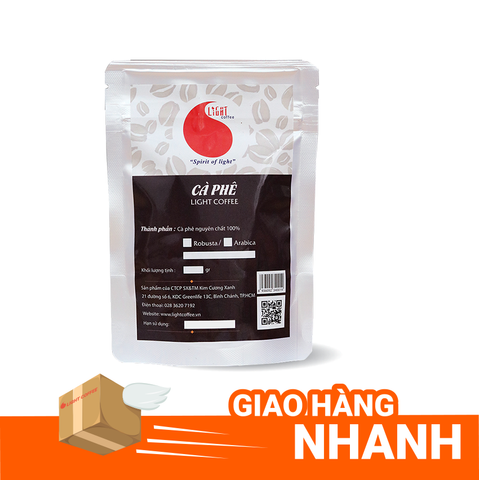  Gói 50gr - Cà phê đen nguyên chất hòa tan - Light Coffee 