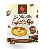 Combo 4 loại thức uống hòa tan Light Coffee - Cà phê sữa, Cacao sữa, Matcha sữa, Cacao sữa dừa (50g/gói)