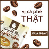 50gr - Cà Phê sữa hòa tan Light Coffee vị cà phê thật, không hương liệu