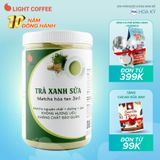 Bột trà xanh sữa 3in1, matcha xuất xứ Nhật Bản, hũ 550g, từ nhà sản xuất Light Coffee