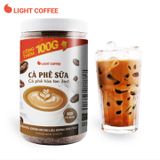 Cà phê sữa 3in1 không hóa chất, pha uống ngay Light Coffee - hũ 600g