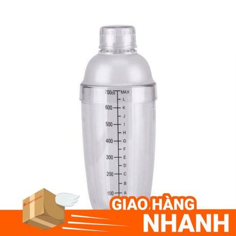  Shake nhựa cao cấp 700ml có vạch đen - Light Mart 