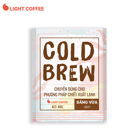 Cà phê pha Cold brew Light Coffee đắng vừa - túi 40gr 