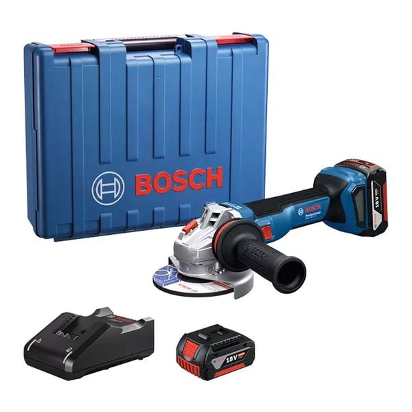 100mm Máy Mài Góc Dùng Pin 18V Bosch GWS 18V-11 S (2 Pin 4.0Ah, 1 Sạc)