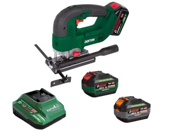 Combo Máy Cưa Lọng Dekton M21-CS120BL + Pin 4.0Ah + Sạc Nhanh 4A