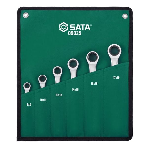 Bộ Cờ Lê 2 Đầu Vòng SATA 09025 8-19mm