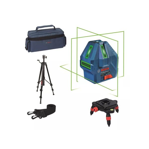 Bộ Máy Cân Mực 5 Tia Xanh Bosch GLL 50-15 XG