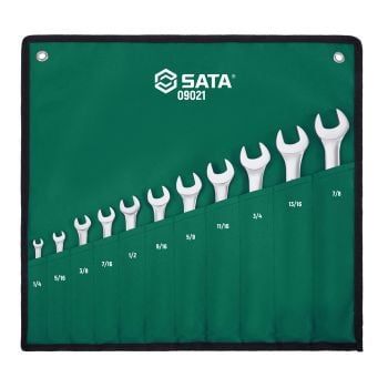 Bộ Cờ Lê 2 Đầu Vòng Miệng S.A.E Sata 09021