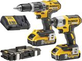 Combo Khoan Bắn Vít Dùng Pin DEWALT DCK266P2