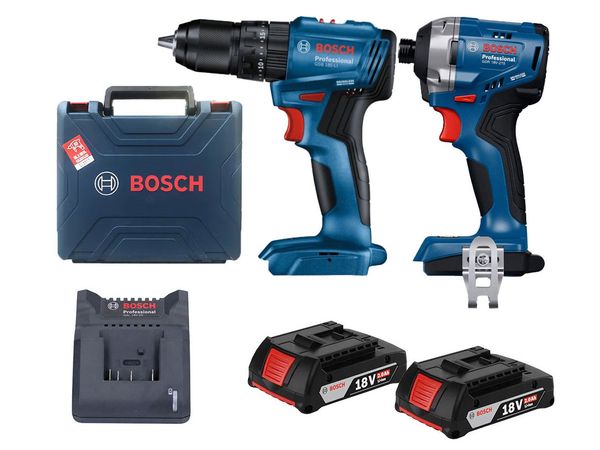 Combo Máy Khoan & Vặn Vít Dùng Pin Bosch 18V GSB 185-LI & GDR 18V-215