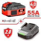 Combo Pin Sạc 21V Dekton M21-B4055A + M21-S20PRO