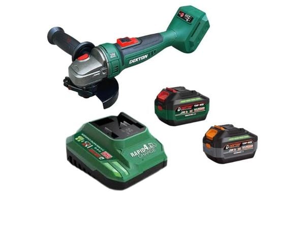 Combo 3 Trong 1 Dekton M21-AG100CP01  – Máy Mài Pin + Pin 4.0Ah + Sạc Nhanh 21V