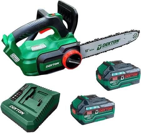 Combo Máy Cưa Xích Dùng Pin 21V Dekton M21-CX12BL + 2 Pin + Sạc Nhanh