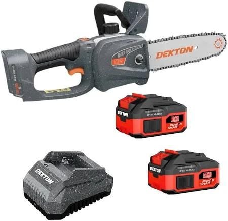 Combo Máy Cưa Xích Dekton M21-CS08BL + Pin 4.0Ah + Sạc Nhanh