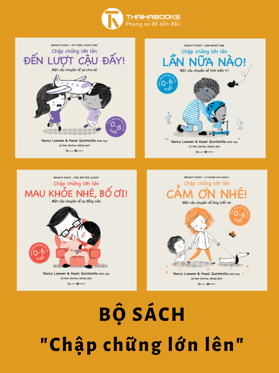 Bộ sách ehon song ngữ Chập chững lớn lên – Nhà sách Thái Hà