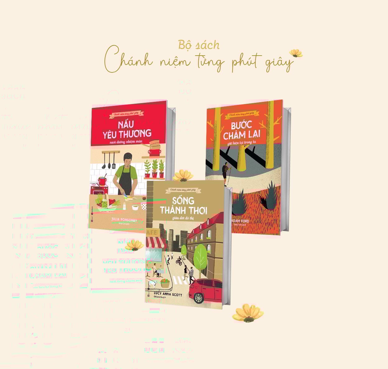 Bộ sách Chánh niệm từng phút giây – Nhà sách Thái Hà