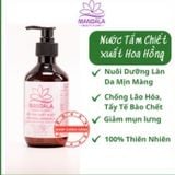 [CHÍNH HÃNG] NƯỚC TẮM HOA HỒNG THẢO DƯỢC LÊN MEN TẠO BỌT 100% TỰ NHIÊN MANDALA 300ML