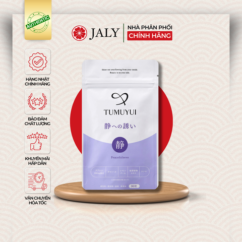  (CHÍNH HÃNG) PEACEFULNESS TUMUYUI - VIÊN UỐNG HỖ TRỢ MẤT NGỦ, GIÚP NGỦ NGON, GIẢM CĂNG THẲNG, GIẢM LO ÂU NỘI ĐỊA NHẬT 