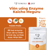 (CHÍNH HÃNG) VIÊN UỐNG ENZYME KAICHO MEGURU TUMUYUI - CẢI THIỆN TIÊU HOÁ, GIẢM CÂN, GIẢM MỠ, TĂNG HẤP THU DINH DƯỠNG NỘI ĐỊA NHẬT