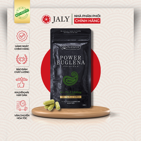  (CHÍNH HÃNG) TẢO NHẬT BẢN POWER EUGLENA - HỘ TRỢ SỨC KHỎE, BỔ GAN, PHỤC HỒI SINH LỰC, GIẢM CĂNG THẲNG, TĂNG CƯỜNG SINH LÝ NAM 