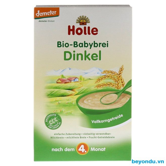 Bột ăn dặm hữu cơ cho bé Holle vị lúa mì Dinkel